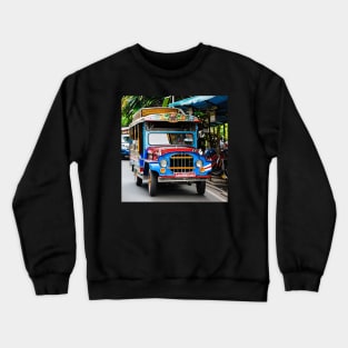 Jeepney in The Philippines Crewneck Sweatshirt